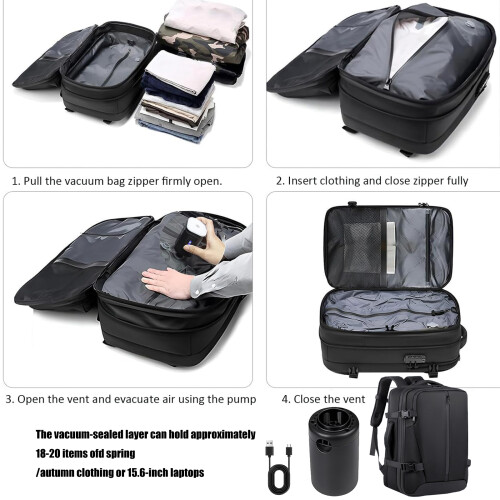 Waterproof Backpack Practical Business  Bag Laptop 2