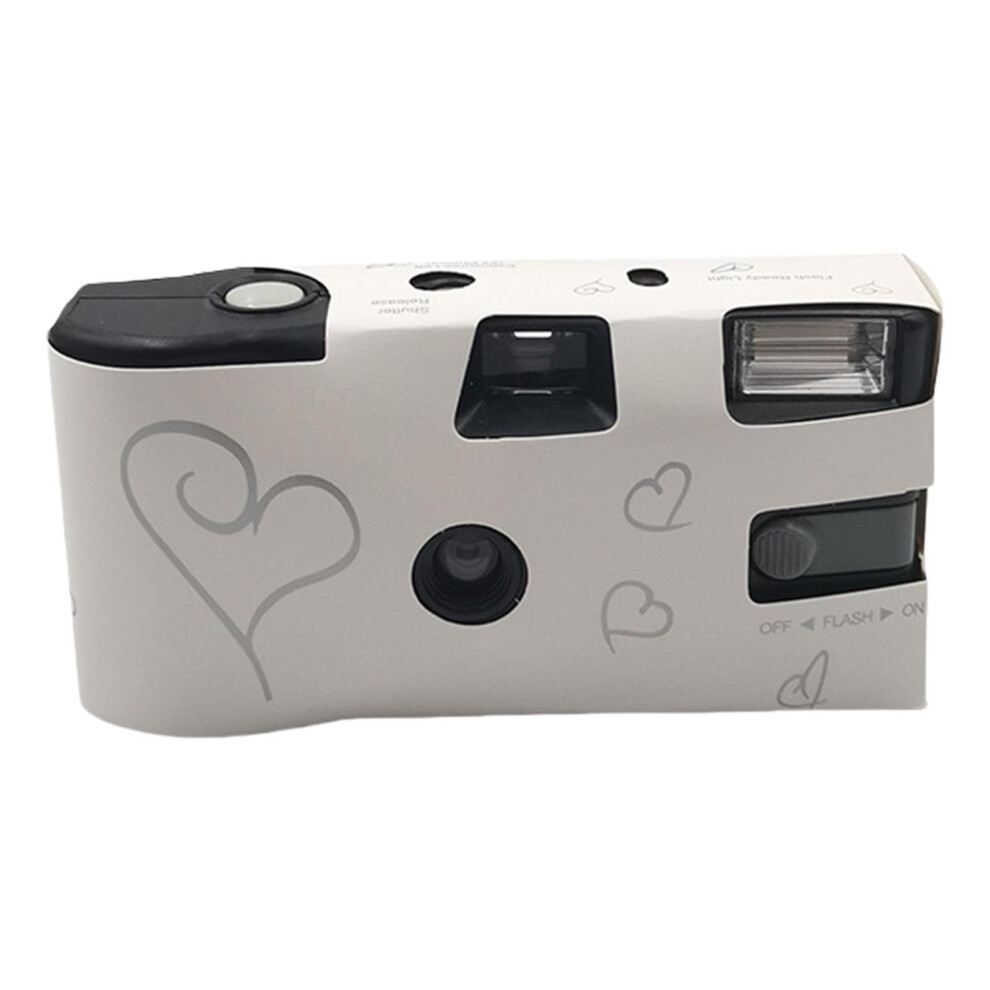 Single Time Use 35Mm Film Camera Disposable With Built In Flash Includes 27 Sheet Films For Party Wedding Vintage 9105992748679