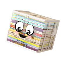 Biegsame Buch-Aufbewahrungsbox, quadratische-Immer lächelnd