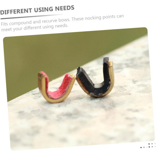 Copper String Nocking Points 10Pcs Adjustable Buckle Clips Alloy Position Rings Compatible Compound And Recurve Bows 1
