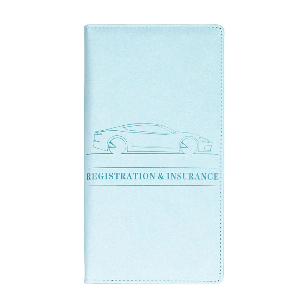 Car Registration And Insurance Holder Vehicle Glove- Light/Blue 7696000867144
