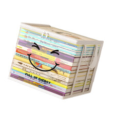 Cremeweiße PVC-Aufbewahrungsbox für Bücher, große-als Bild