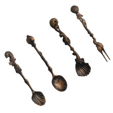 Multifunktionale Löffel mit ergonomischem Griff,-rote Patina