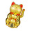 Ensemble de bras ondulés de chats porte-bonheur, décoration-Or 1