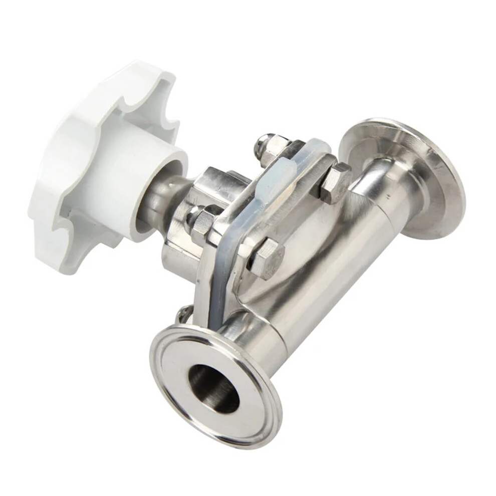 19Mm 50.5Mm Tri Clamp Diaphragm Valve 316L Stainless Steel, Sanitary Connection, Size Range 1950.5Mm, Food Grade 9339159620267