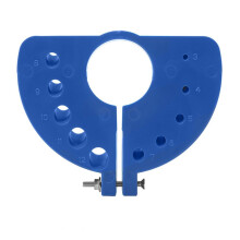 Portable Drill Bit Sharpener Attachment For Angle Grinder Compact PP Construction Notches For Multiple Sizes Orange
