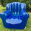 Canapé gonflable Transparent robuste, chaise-blanc nacré 5