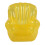 Canapé gonflable ergonomique avec support-Jaune transparent 1