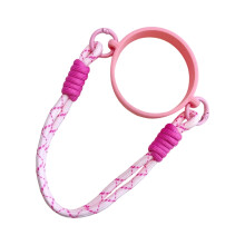Elegant Smooth Cup Sleeve with-Pink Cup Loop Double Lo