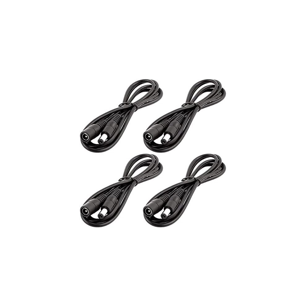 Lower Resistance Dc Power Extension Cord, Flexible And Durable Plug And Play For Cctv Security Camera Led Strip, 4Pcs 9198585870079