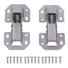Smooth Silent Motion Hinges, Concealed Cabinet Hinges For A Seamless Look, 4 Inch Zinc Alloy Hinges, No Drilling Required Ensures Hassle-Free Installa