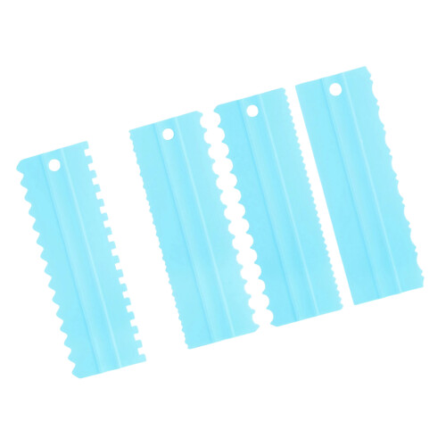 Pack of 4 Efficient Saving Equipment for Cakes-Blue 4 piece set