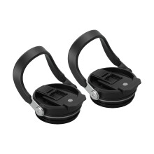 Water Bottle Cover Coffee Cups Flipping Straw Cap-Black 40