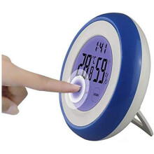Leicht ablesbares digitales Thermometer-Hygrometer, Wetterstations-Tester für Innen- und Außenmessungen, tragbares Touchscreen-Gerät für Zuhause