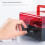 Protective Combination Lock Box with 5 Compartments-black red 6