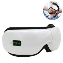 Ontspannende oogmassager met warmtefunctie: intelligent oogmasker, warmtecompressie, vibratiemassage, Bluetooth-muziek, verlichting van vermoeide