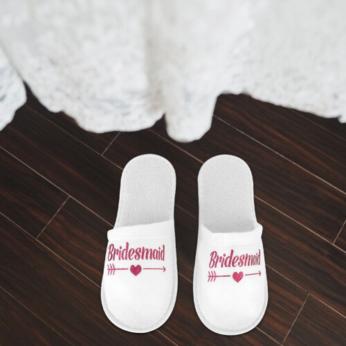 Εξατομικευμένες παντόφλες Bride I Do για γαμήλιο πάρτι, αντιολισθητικές παντόφλες 1