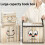 Space Saving Pliable Book Storage Box Clear-black smilling D 4