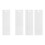 Pack of 4 Strong Decorating Combs with Clip-White 4 piece set 1