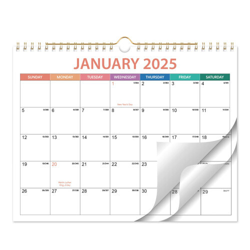 Επιτραπέζιο Ημερολόγιο 2025, Συμπαγής Μηνιαίος Οργανωτής με Χαρτί Υψηλής