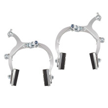 Mountain Bike Brakes Calipers CType Front And Rear Calipers Silver Al Alloy Compatible With Mountain And Road Bicycles