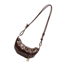 Dames schoudertas PU lederen knoedels tas Stijlvolle-Koffie