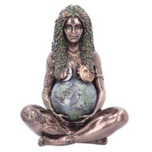 Statuette in resina realizzate a mano, statua celeste millenaria di Gaia di Oberon Zell Design per il tuo santuario