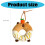 Capibara voedsel pop sleutelhanger tas hanger charme auto 3