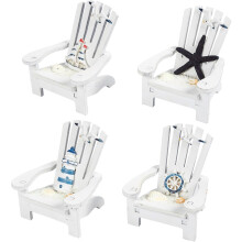 Thème océan : Chaises de plage en bois fabriquées à la main, décoration côtière pour une véritable expérience en bord de mer