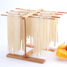 Pasta Dryer Natural Beech Wood Frame Drying Stand With 8 Removable Arms For Pasta Spaghetti Noodles