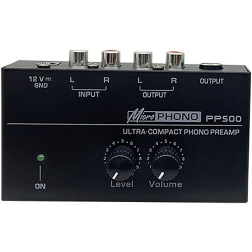 Record Player Preamplifier UK Plug, Vinyl Turntable Preamplifier With Volume Control 1