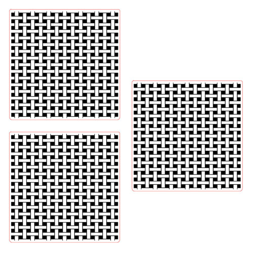 3Pcs Multifunctional Textured Embossing Folder for Card Making