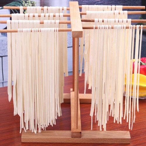 Pasta Dryer 8Row Collapsible Spaghetti Drying Rack Handmade Pasta Rack Kitchen Storage 1