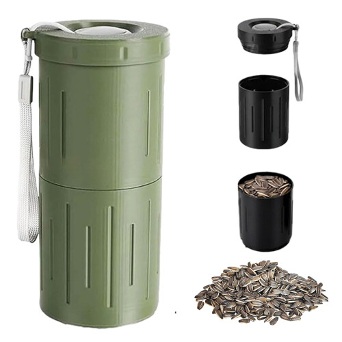 Helianthus Nut Spit Cup with Nut Storage Treat Storage-Green