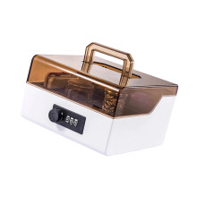 Portable Stamp Container for Office and-white coffee color