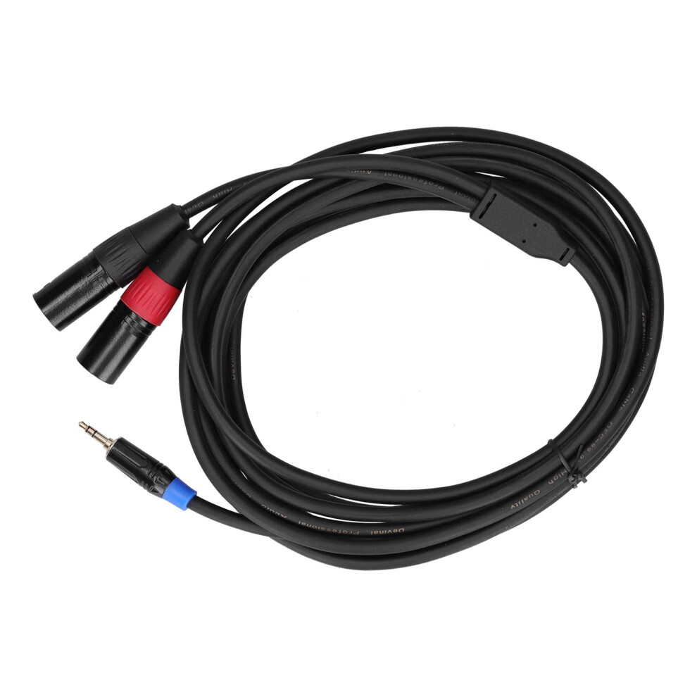 3.5 Mm To Dual Xlr Male Y Splitter Cable Stereo Trs To L R Dual Xlr 5M Studio Monitor And Headphones 9067246245993