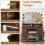 Costway Vanity Desk With Mirror and Lights Dressing Table with Stool Charging Station 10