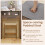 Costway Vanity Desk With Mirror and Lights Dressing Table with Stool Charging Station 9
