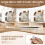 Costway Vanity Desk With Mirror and Lights Dressing Table with Stool Charging Station 6