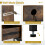 Costway Vanity Desk With Mirror and Stool Dressing Table With Power Outlets 5