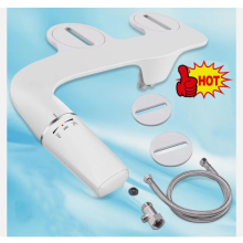 Bidet Toilet Seat Attachment Self Cleaning Dual Nozzle Bathroom Water Spray UK