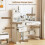Costway Dressing Table with Mirror Modern Makeup Table With USB & Type-C Ports 3