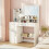 Costway Dressing Table with Mirror Modern Makeup Table With USB & Type-C Ports 6