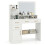 Costway Dressing Table with Mirror Modern Makeup Table With USB & Type-C Ports 2