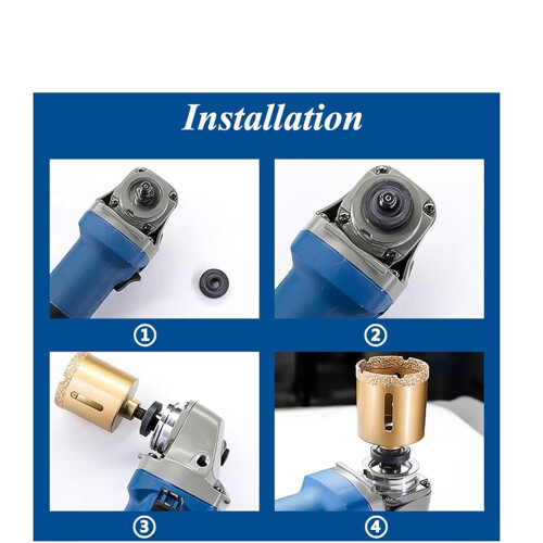 Dry Vacuum Brazed Diamond Drilling Core Bit M10 Thread 660mm Diameter Range 16mm Shank Ceramic Tile Granite Marble 1