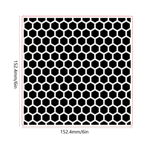 Getextureerde Plastic Embossing Folders 6x6Inch Papier Embossing 2