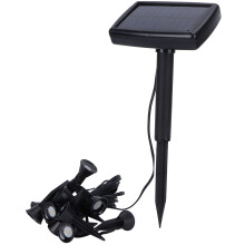 Set di faretti da giardino ad energia solare, impermeabili IP65, con angolo del fascio regolabile e batteria a lunga durata, sistema di illuminazione