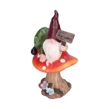 Esculturas de jardín resistentes a la intemperie, ideales como regalo, decoración para patio, figuras de jardín con energía solar, estatuas de