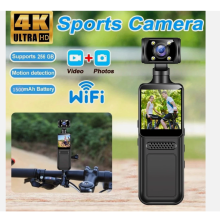 4K HD Pocket Action Camera 180° Rotation WiFi Vlog Camera Handheld Sports Cam DV