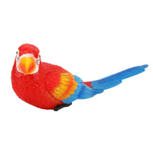 Sculture di uccelli realistiche, statue di pappagalli tropicali dai colori vivaci e brillanti per decorare giardino e patio (resina)